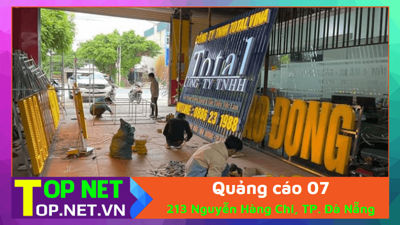 Quảng cáo 07 - Làm bảng hiệu tại Đà Nẵng
