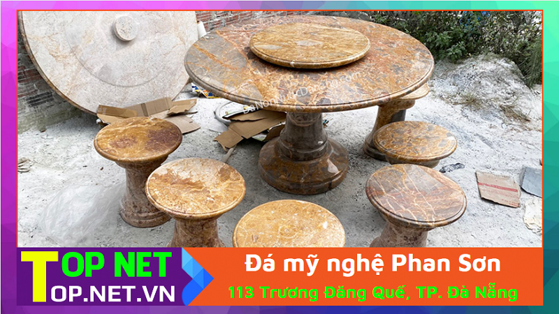 Đá mỹ nghệ Phan Sơn - Bàn ghế xi măng giả gỗ tại Đà Nẵng